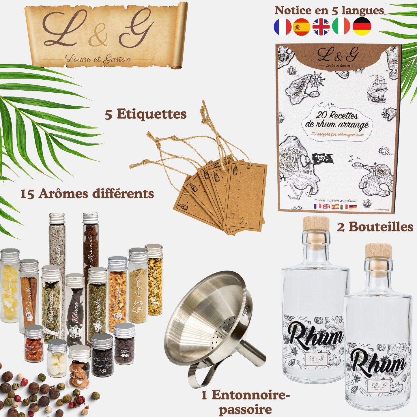 Kit préparation et infusion rhum arrangé